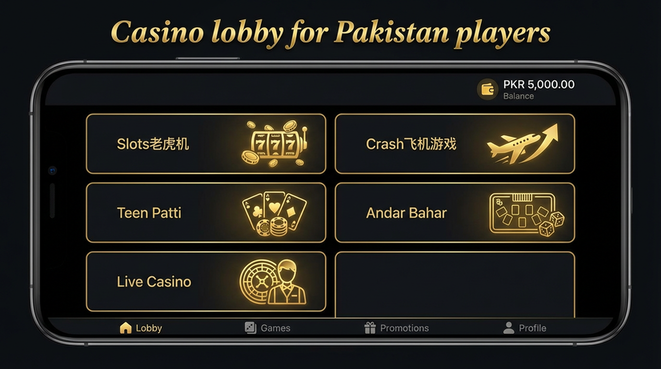 Lobby view of jj99 for Pakistan users - 4